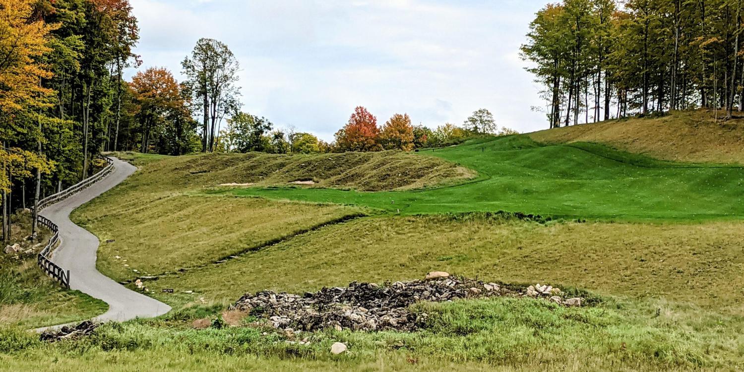 The rugged look is a trademark of Michigan’s Sage Run course.